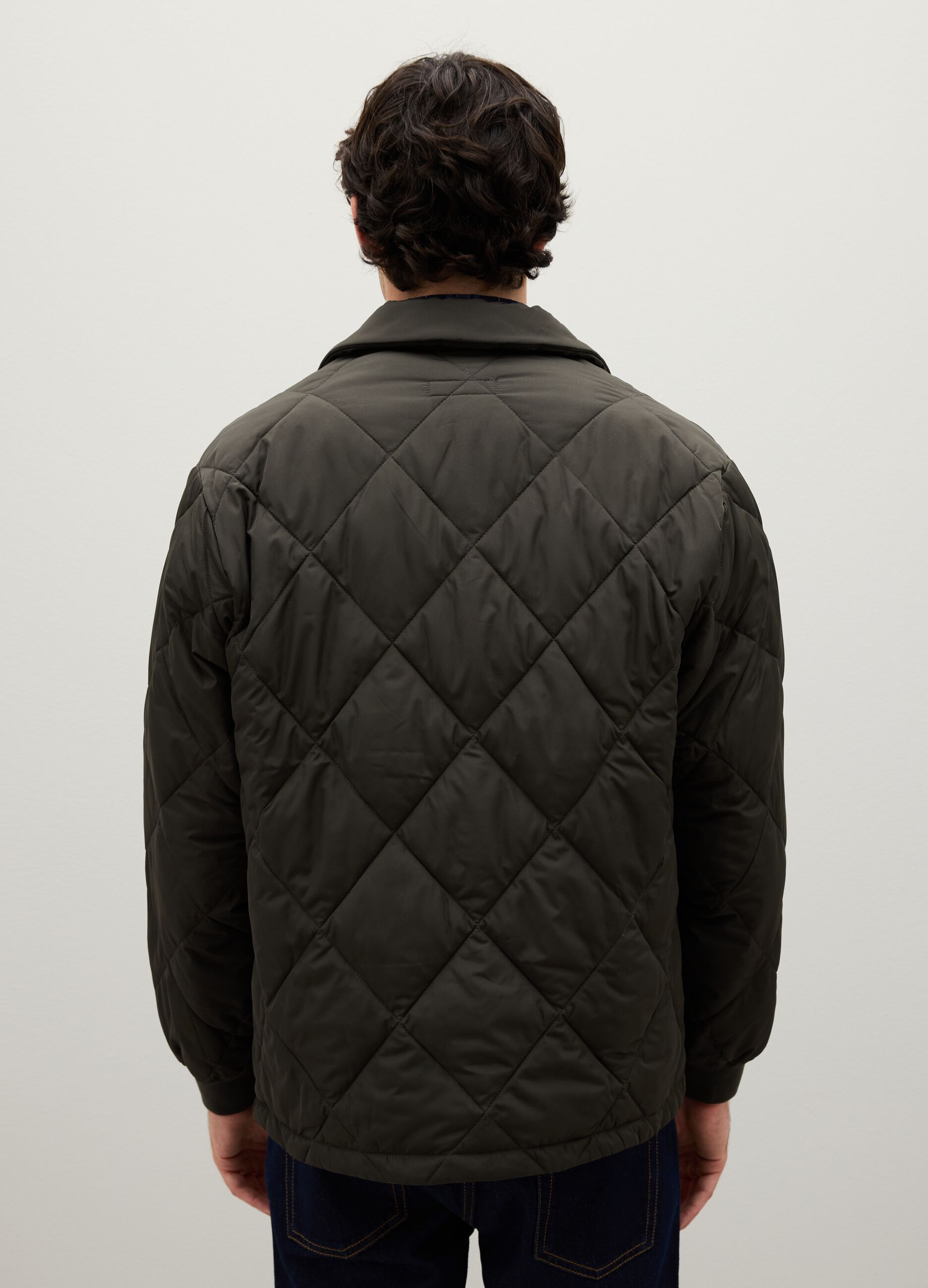 Black Quilted Padded Jacket