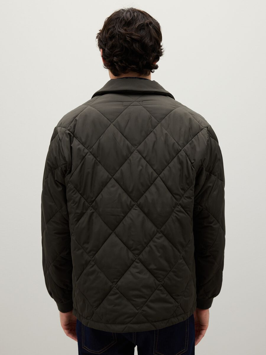Black Quilted Padded Jacket_3