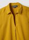 Yellow linen and viscose blend regular-fit shirt with V-neck_5