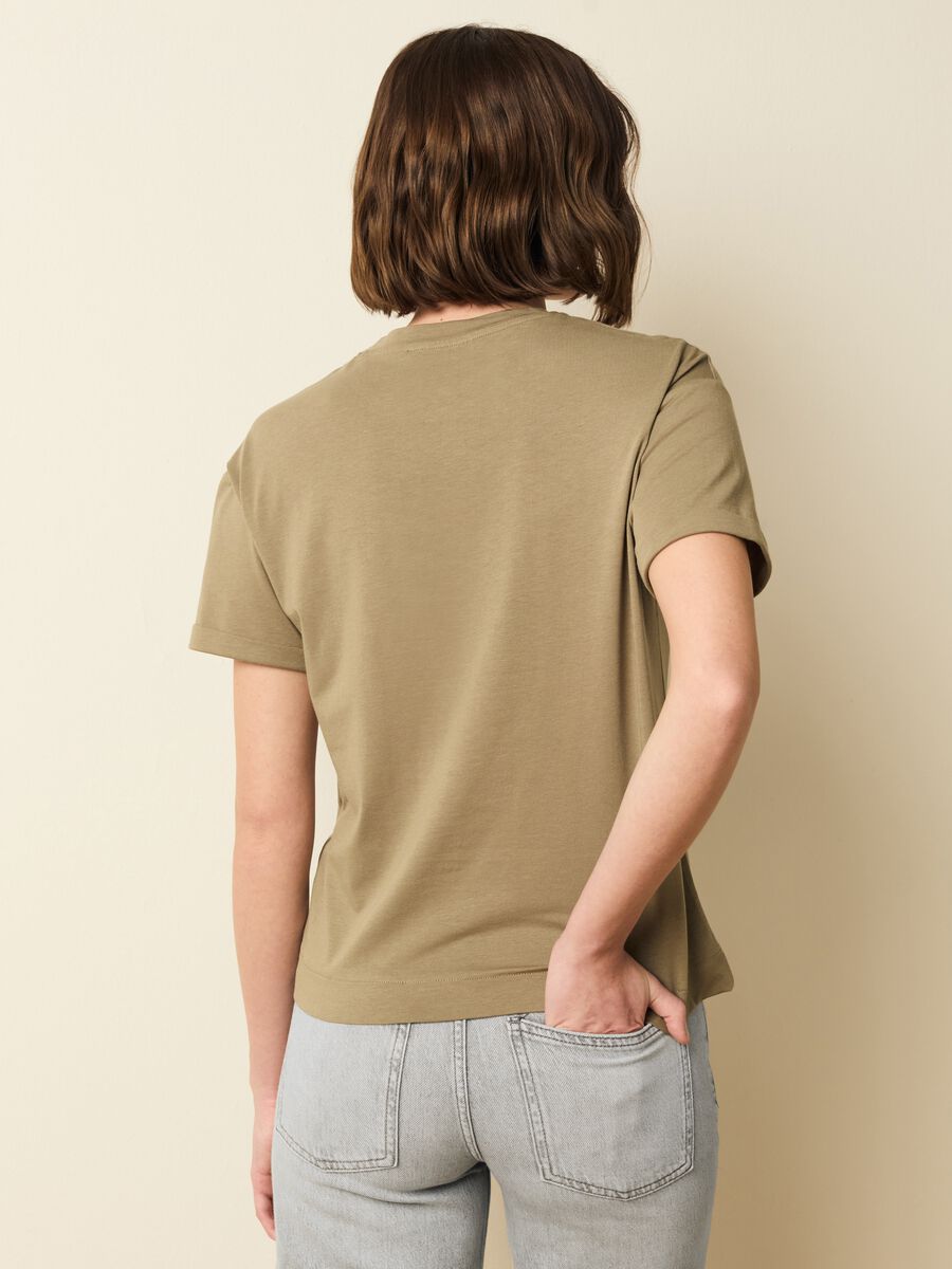 T-shirt in cotone e modal stretch_3