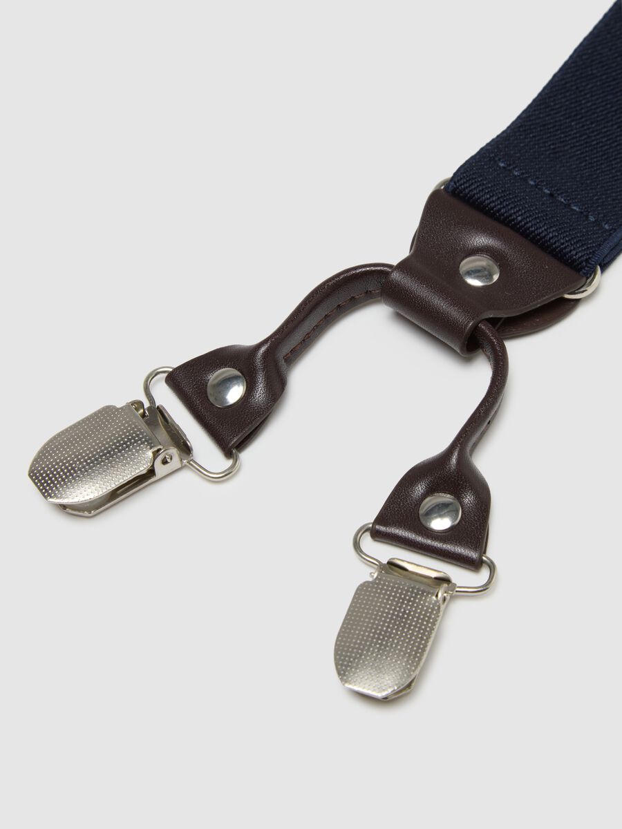 Blue braces with clip closures_1