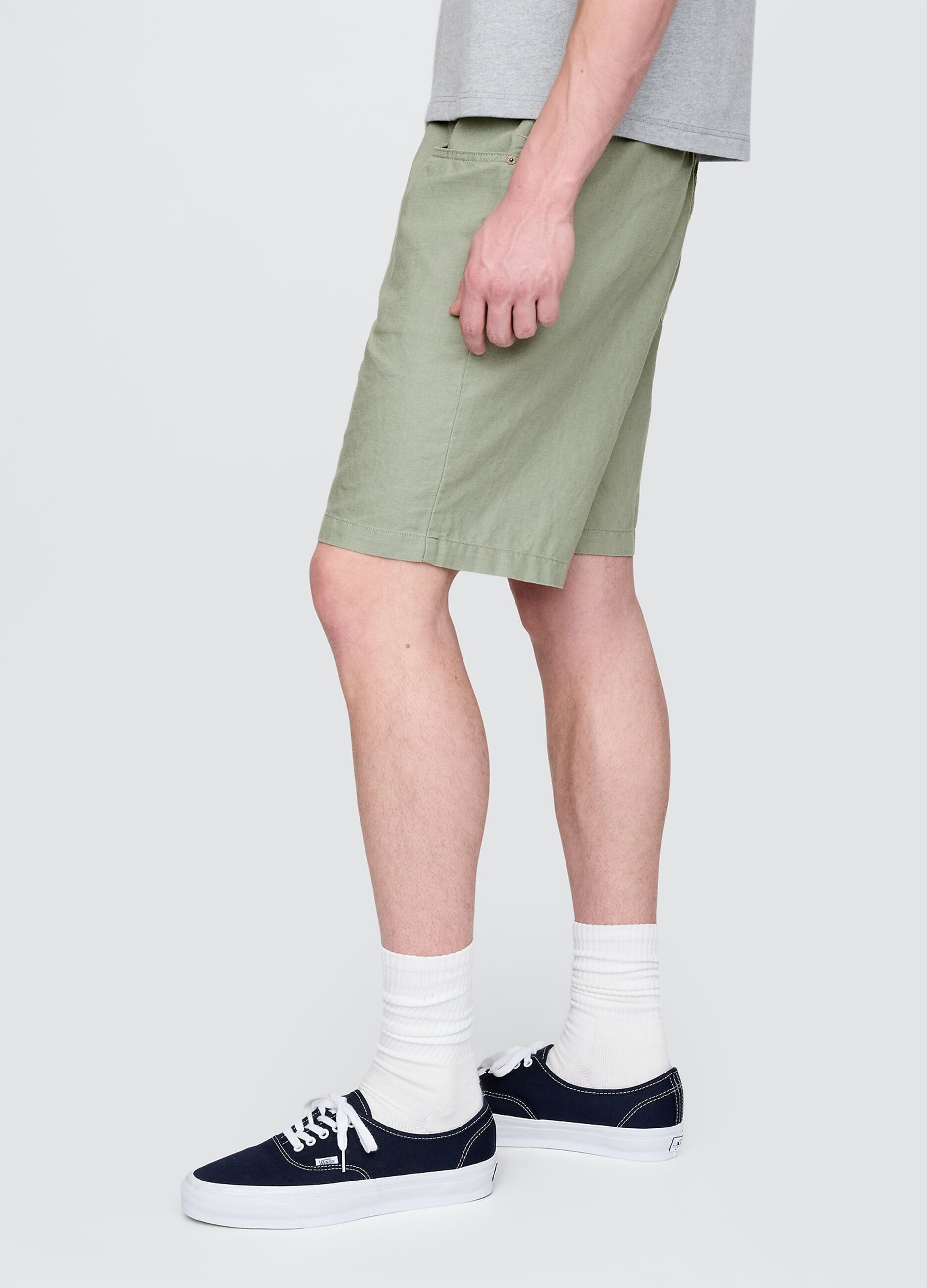 Green Linen and Cotton Shorts by Gap