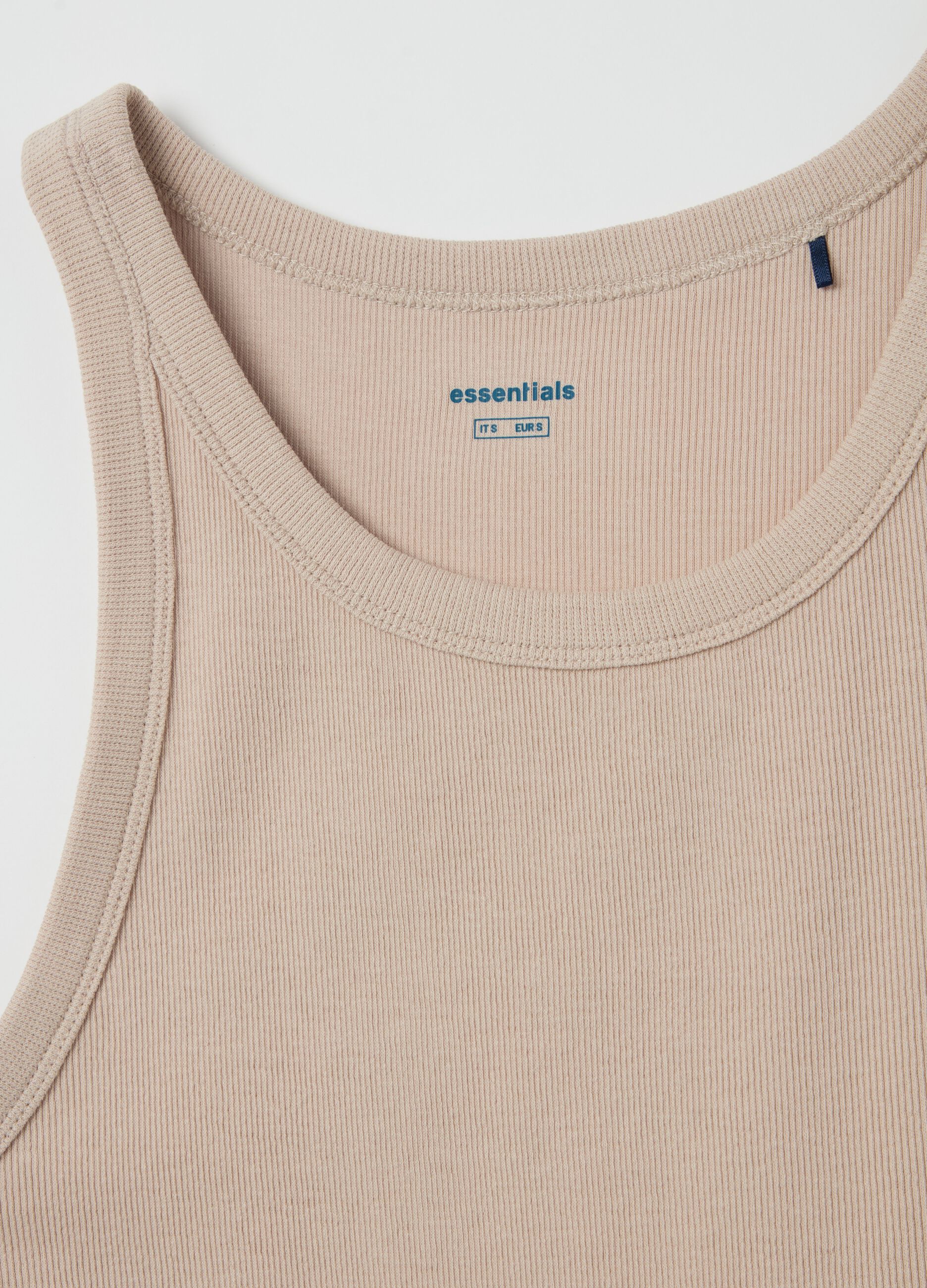 Ribbed tank top