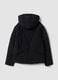 Black padded hooded jacket, regular fit_2