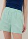 Green organic cotton regular-fit short pyjama shorts_3