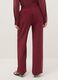 Wide Red Trousers in Viscose Blend_2