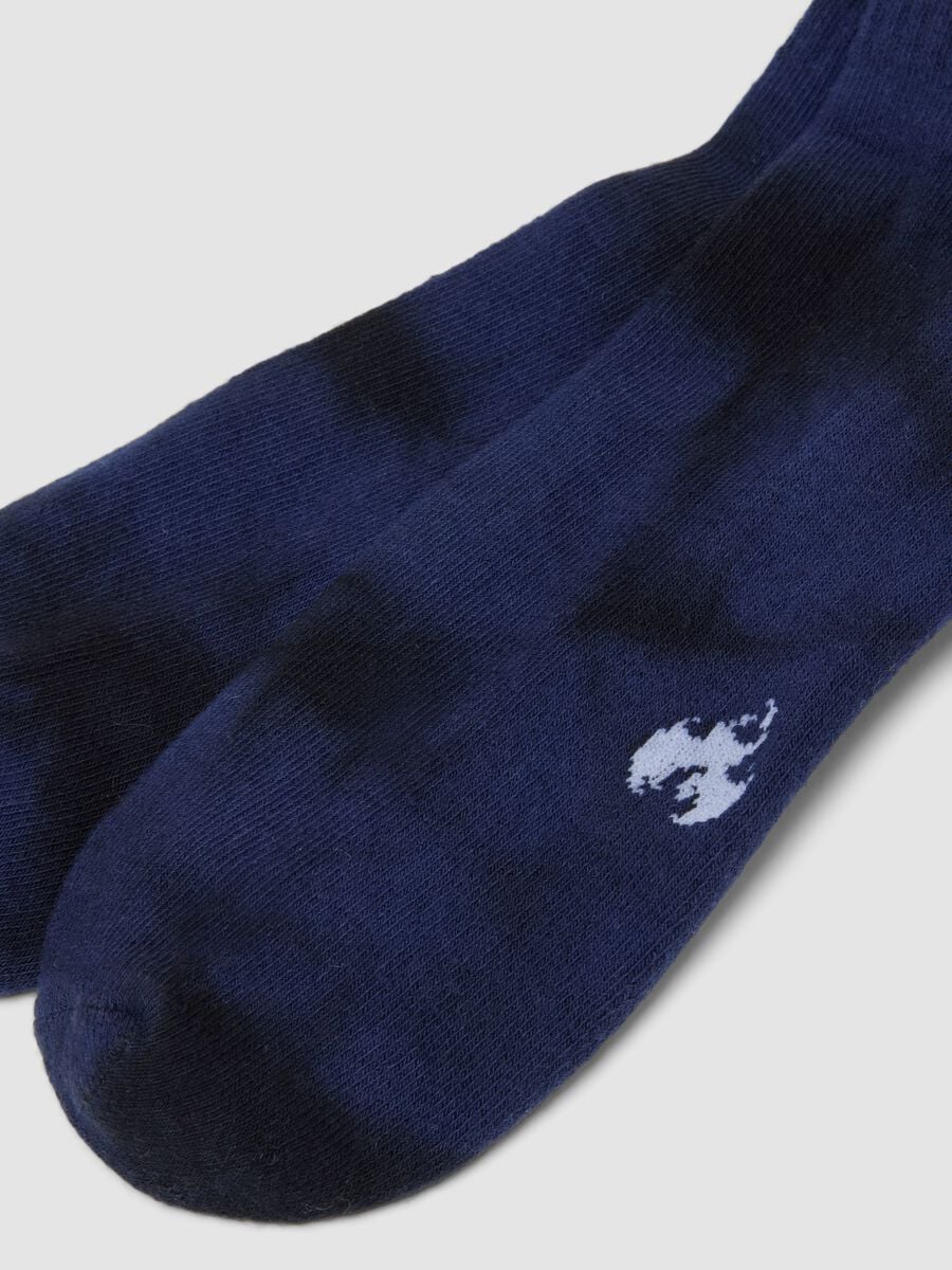 Calze sportive blu in cotone elasticizzato_2