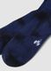 Blue sports socks in stretch cotton_2