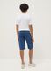 Boys' pure cotton blue shorts with New York print, regular fit_1