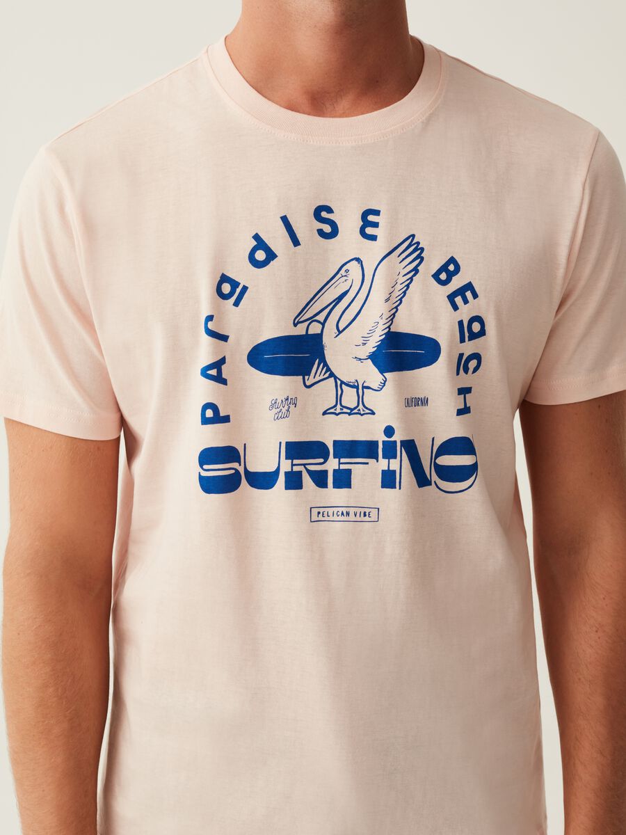T-shirt con stampa pellicano_3