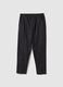 Black slim fit cotton chino trousers_4