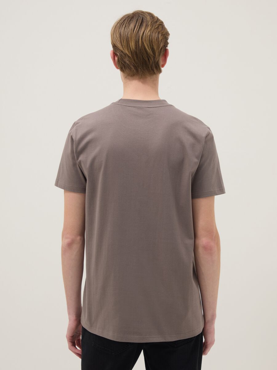 Grey regular fit pure cotton T-shirt with Hard Rock Cafe logo_2