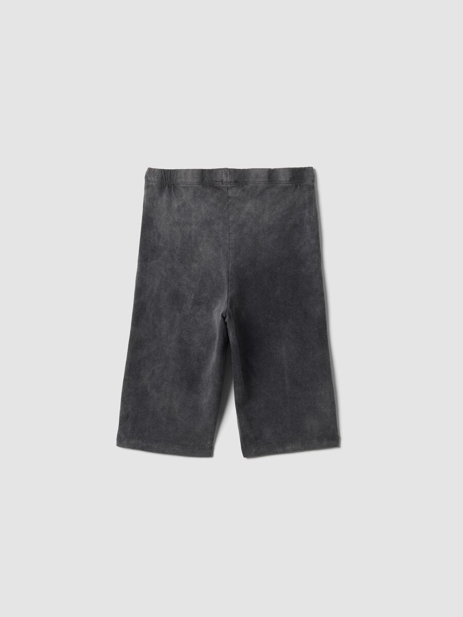 Grey stretch cotton cycling shorts_1