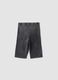 Grey stretch cotton cycling shorts_1
