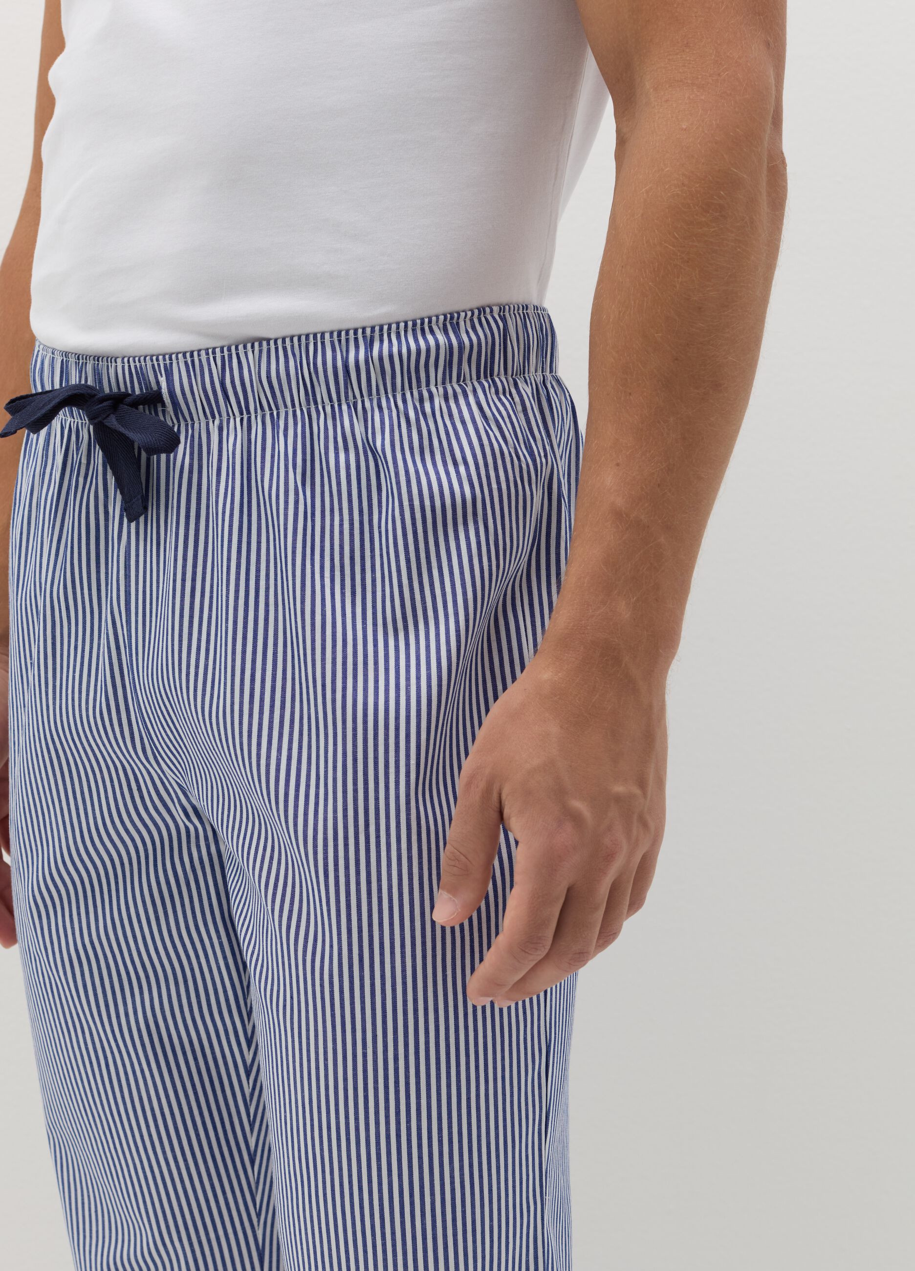 Pantalone pigiama stampato in cotone