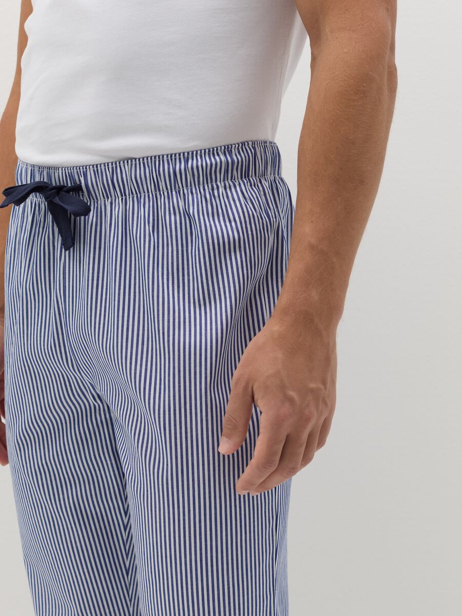 Pyjama trousers with print in cotton_3