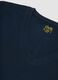 Blue pure Supima cotton V-neck T-shirt, regular fit_5