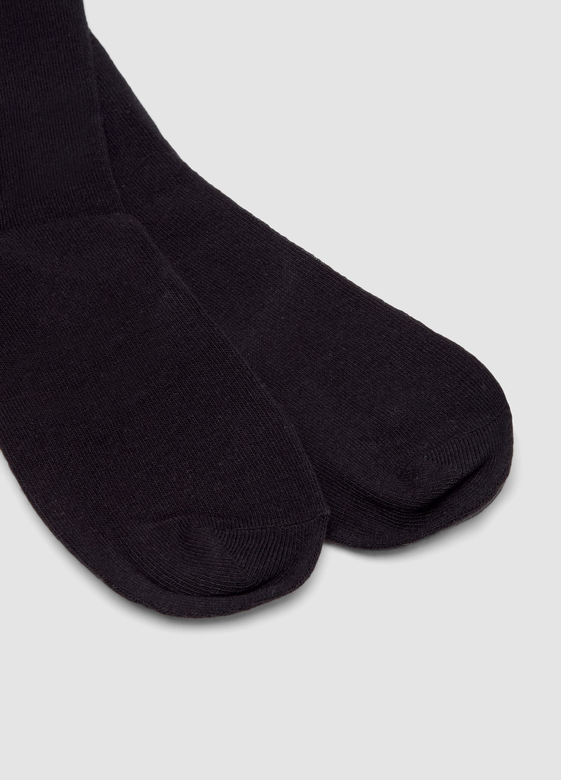 3-pack of black organic stretch cotton socks