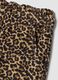 Brown pure cotton animal print trousers_2