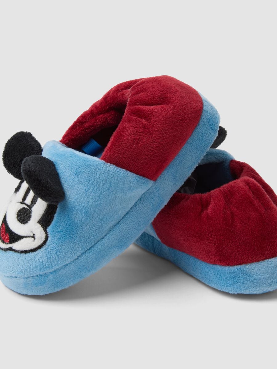 Blue Mickey & Friends print slippers for boys_2
