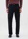 Black Regular Fit Pure Cotton Trousers_1