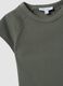 Green fitted ribbed stretch-cotton T-shirt with studs_6