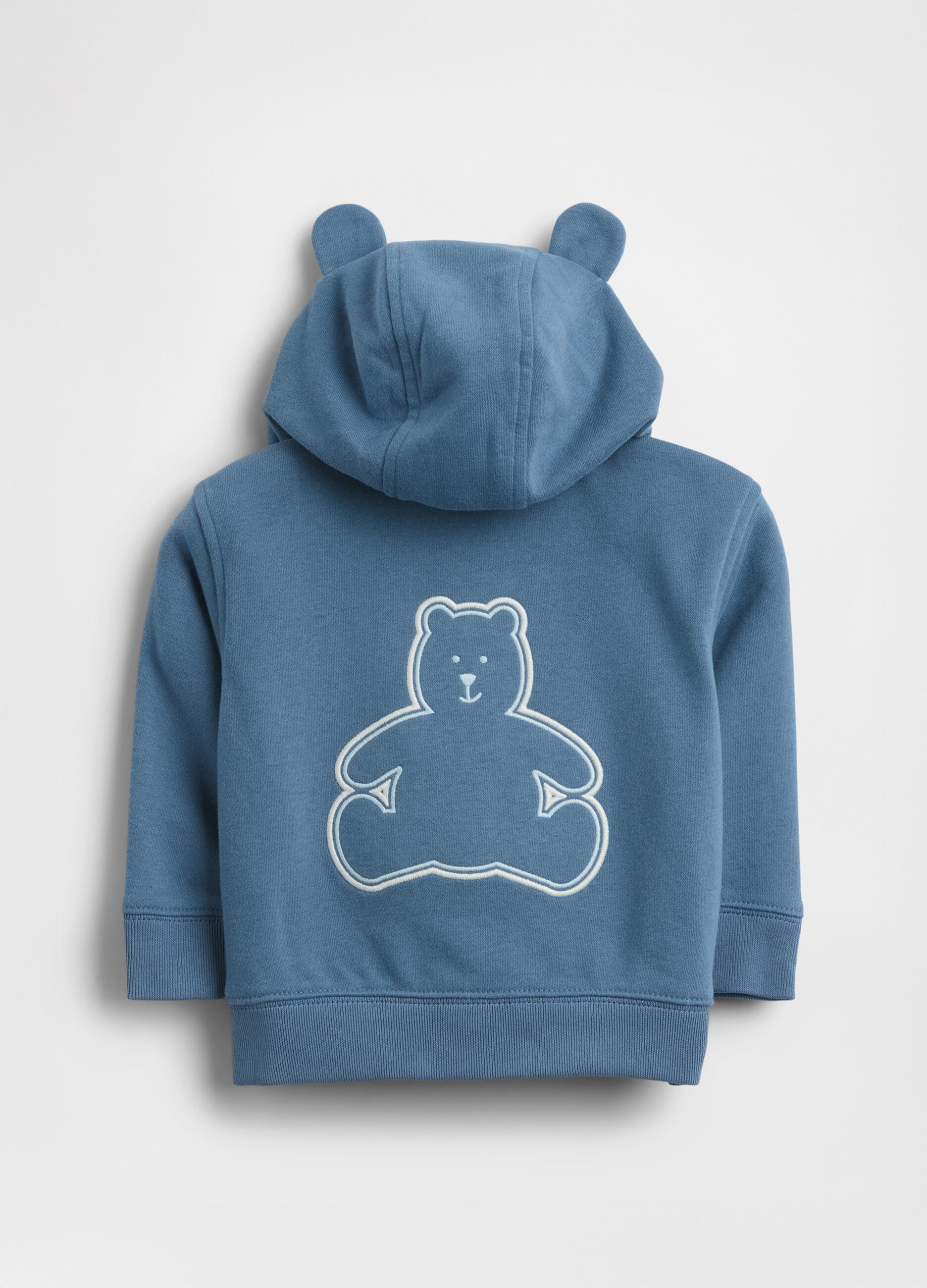 Cotton blend hooded sweatshirt with logo