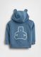 Cotton blend hooded sweatshirt with logo_1