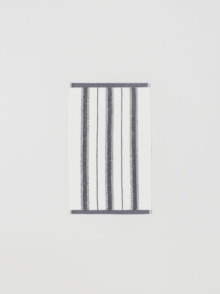 Asciugamano ospite 30x50 stripes grigio scuro_1
