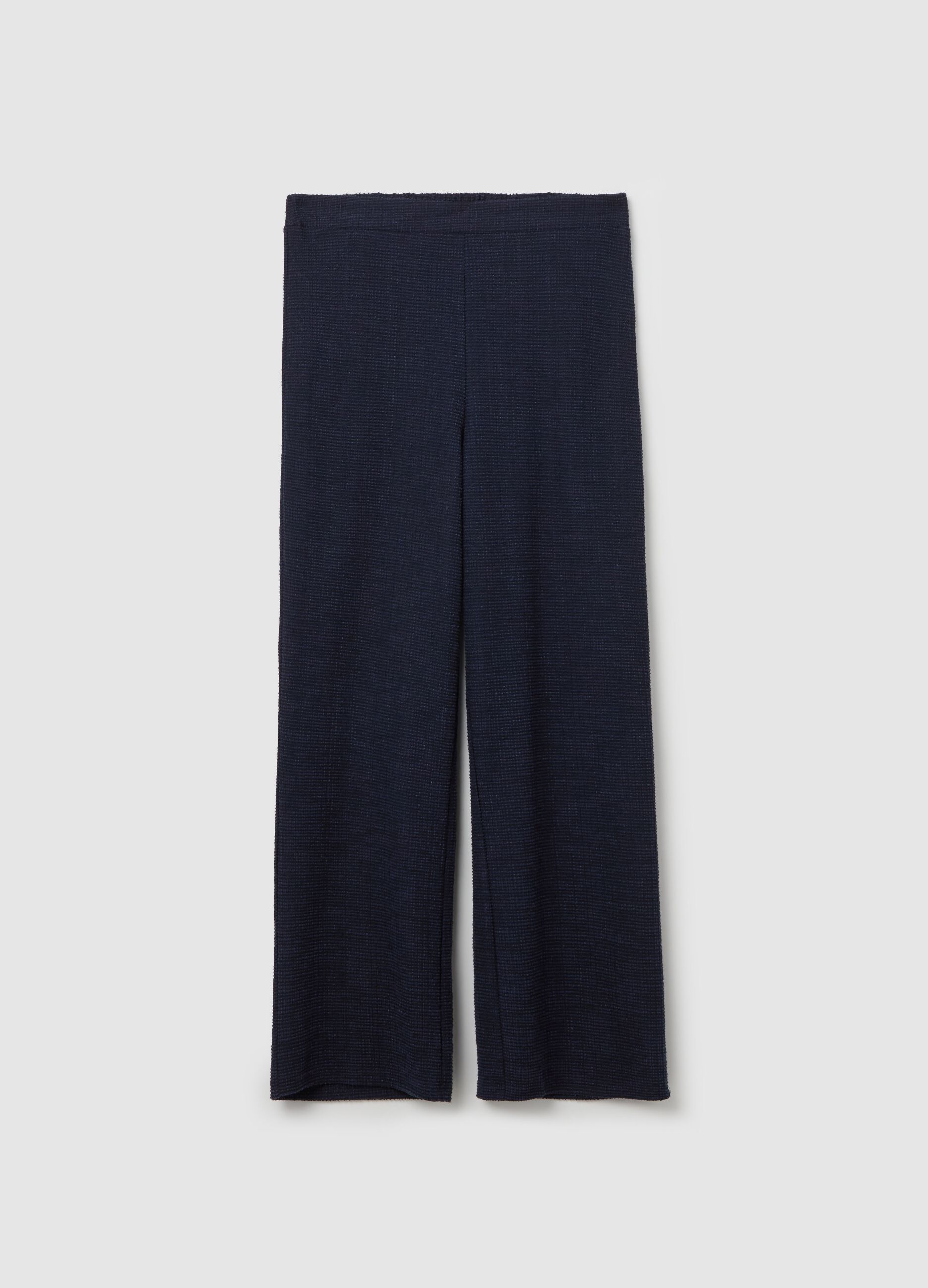 Pantalone lavorato a gamba larga Curvy
