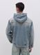 Short denim jacket with hood_1