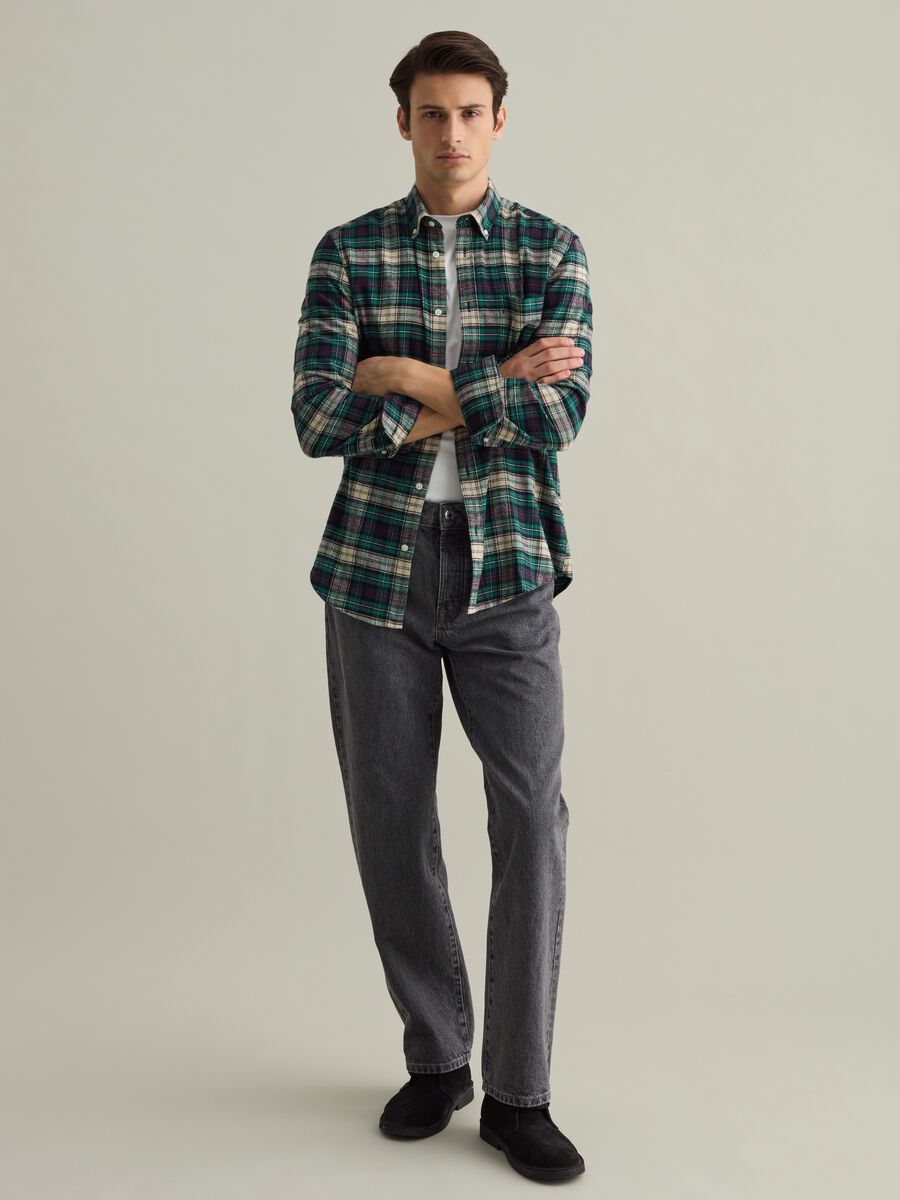 Chequered flannel shirt with pocket_1