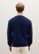 Blue crew neck pure lambswool sweater regular fit_2