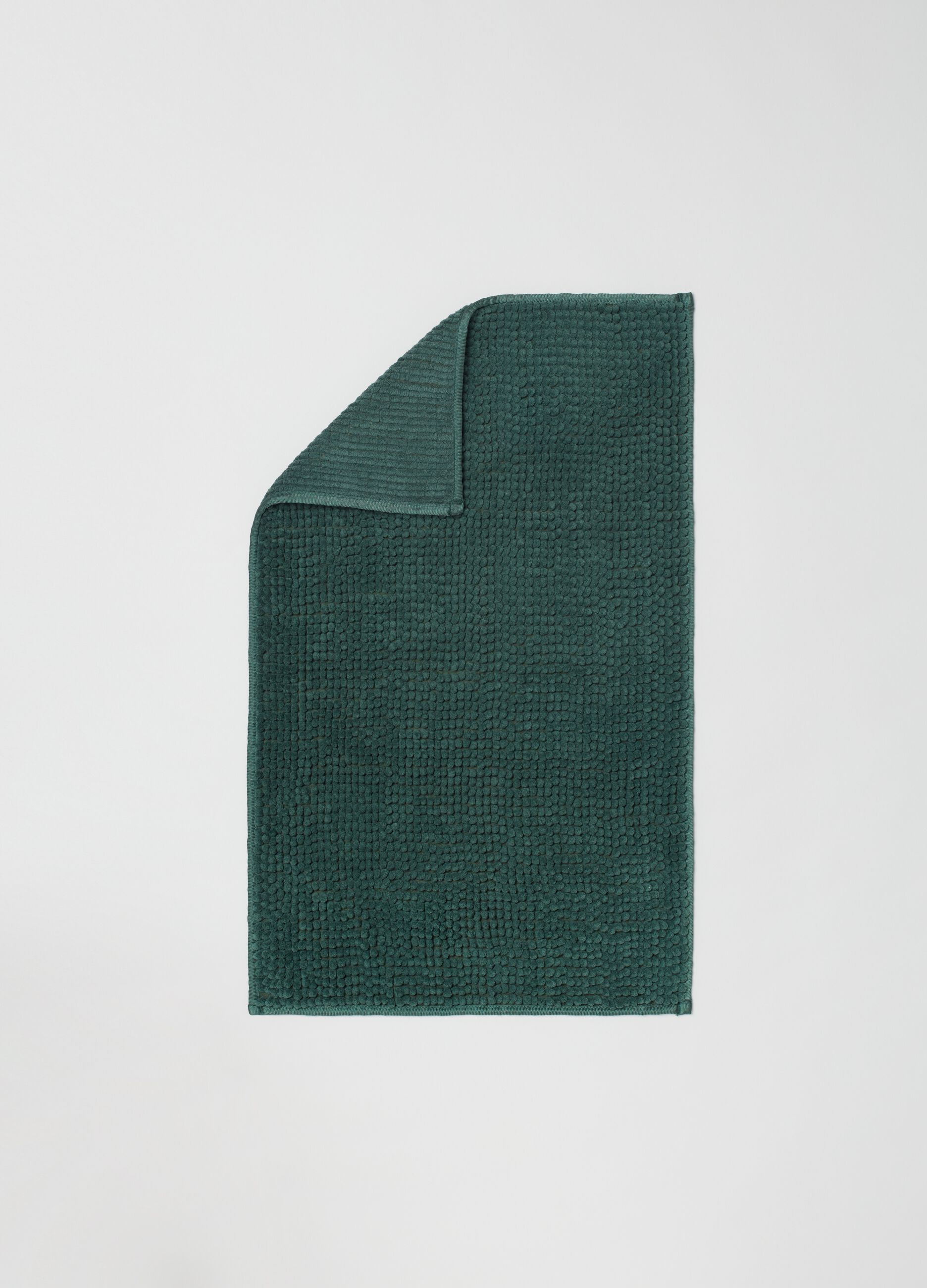 Tappeto bagno shaggy 50x80 verde scuro_1