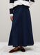 Long denim skirt in blue_1