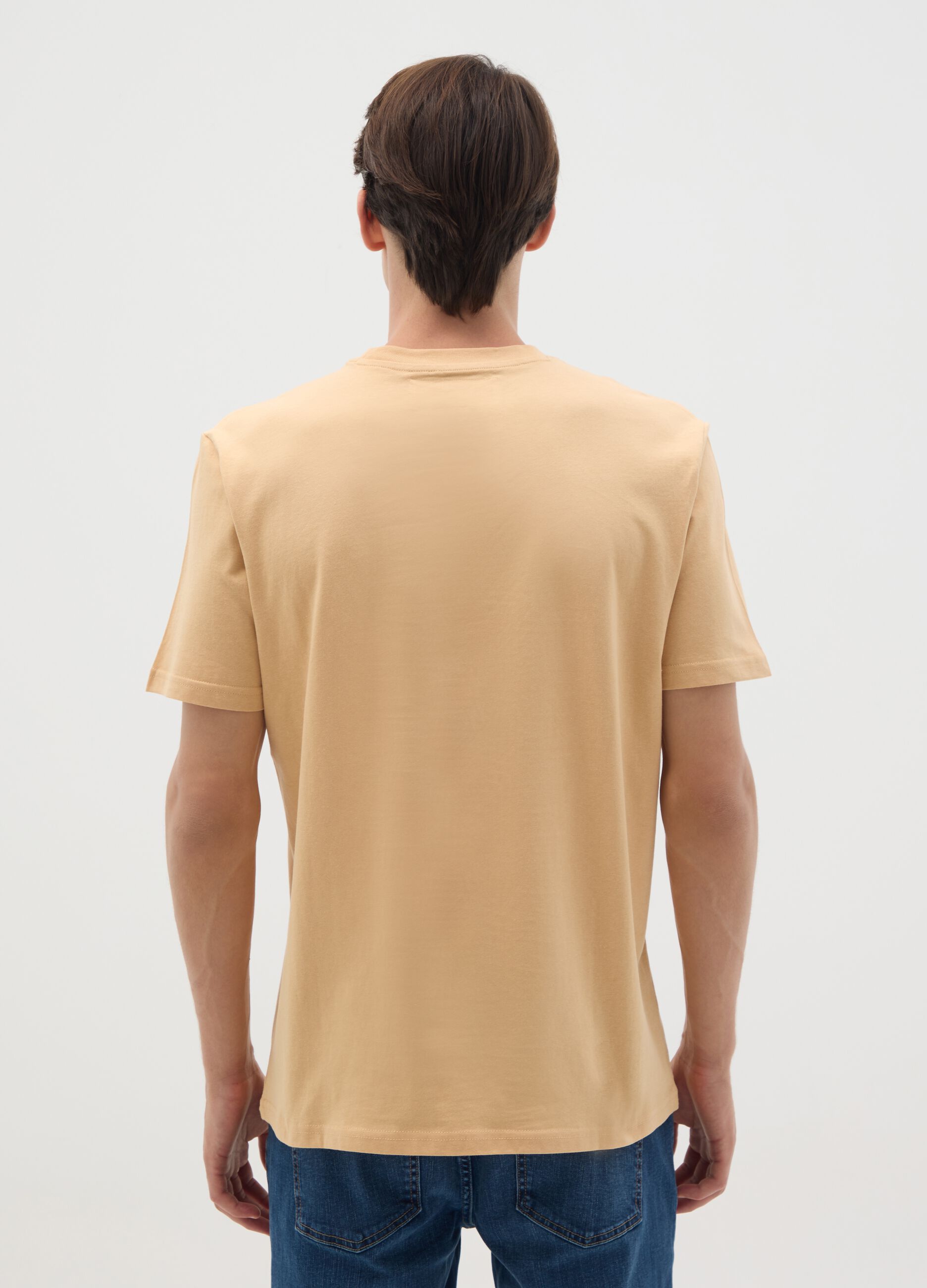 T-shirt in puro cotone multicolor regular fit