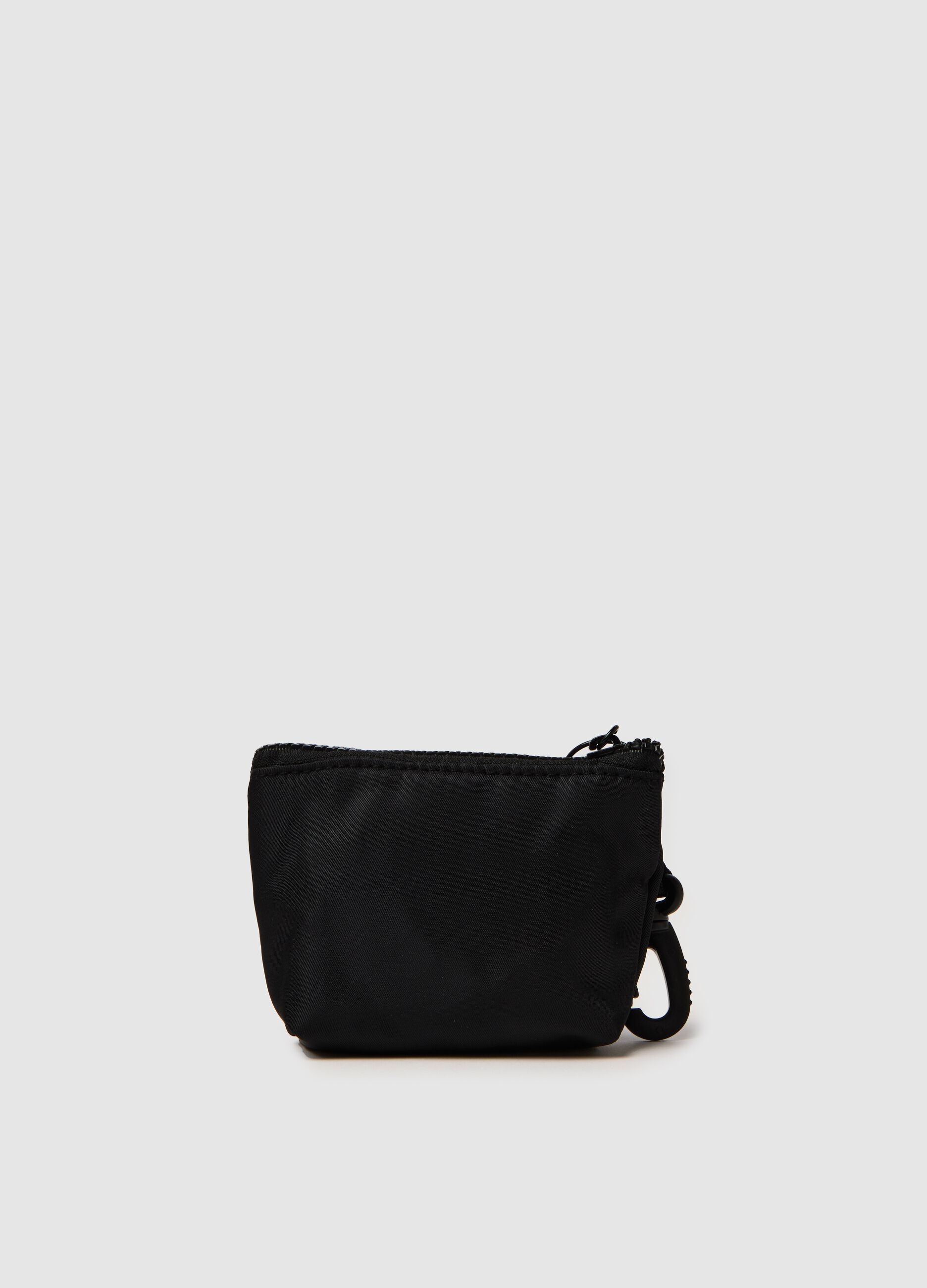 Women's black PVC wallet with zip