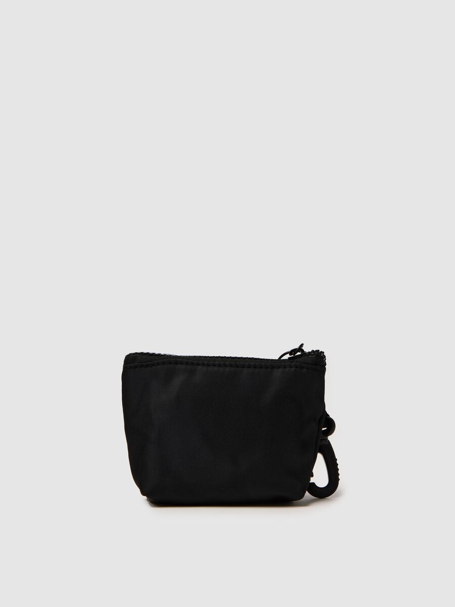 Women's black PVC wallet with zip_1