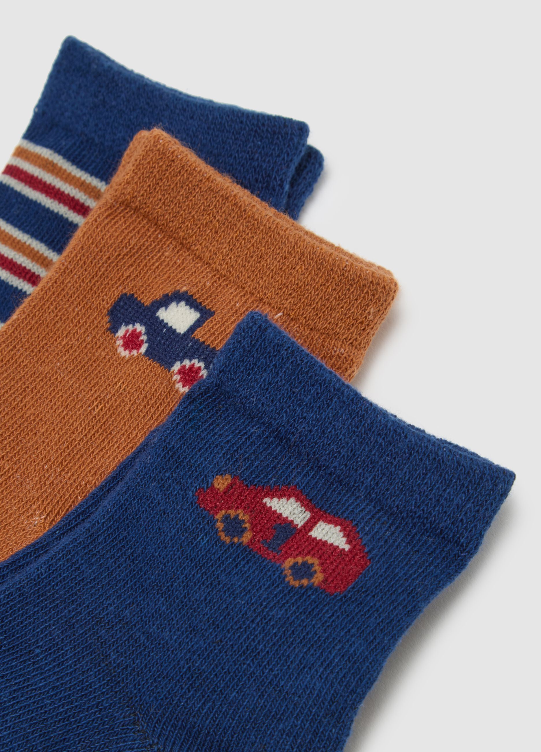 Multipack of baby socks in multicolour cotton blend