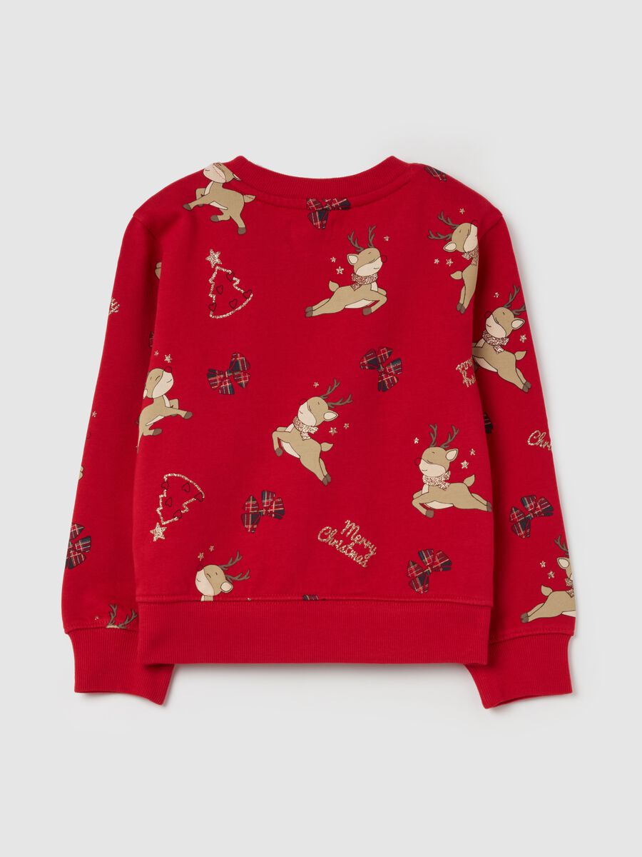 Christmas sweatshirt with Rudolph the reindeer print_1