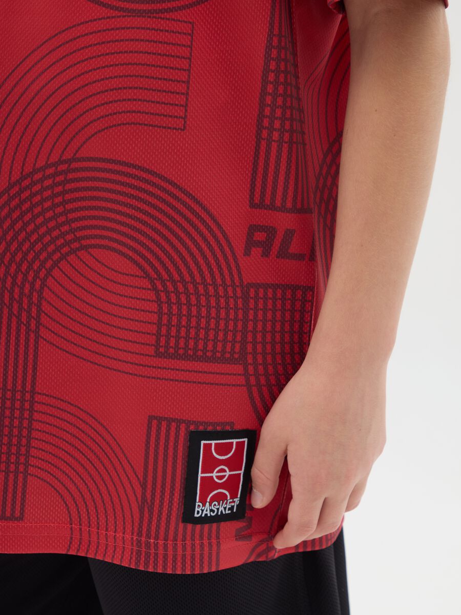 Boy's red regular fit sports set_3
