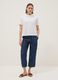 Blue denim jeans in 100% lyocell with elasticated waist, relaxed fit_0