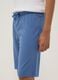 Boys&rsquo; light blue regular-fit shorts in pure organic cotton_2
