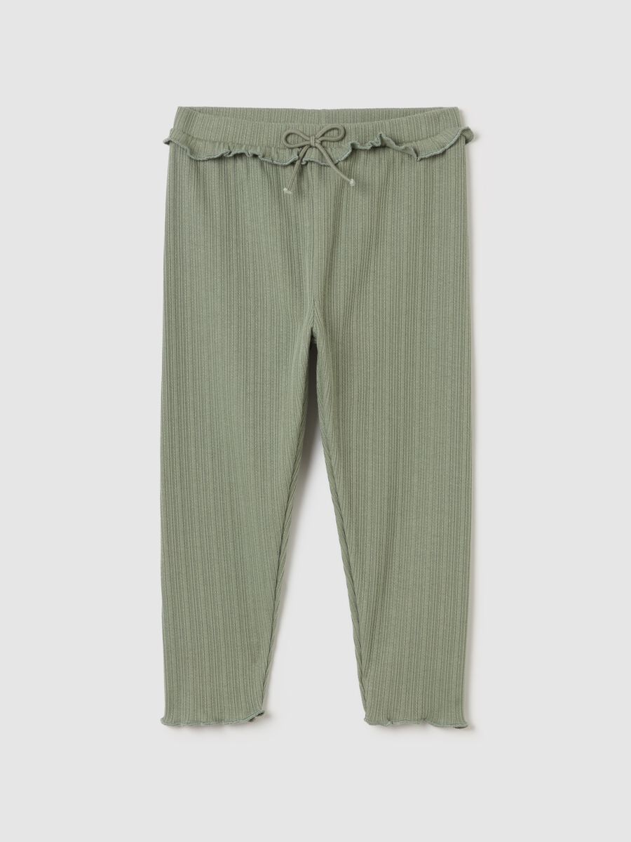 Leggings with jacquard weave_0