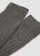 Long grey socks in wool, viscose and stretch cashmere_1