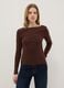 Brown pure cotton regular fit t-shirt_0