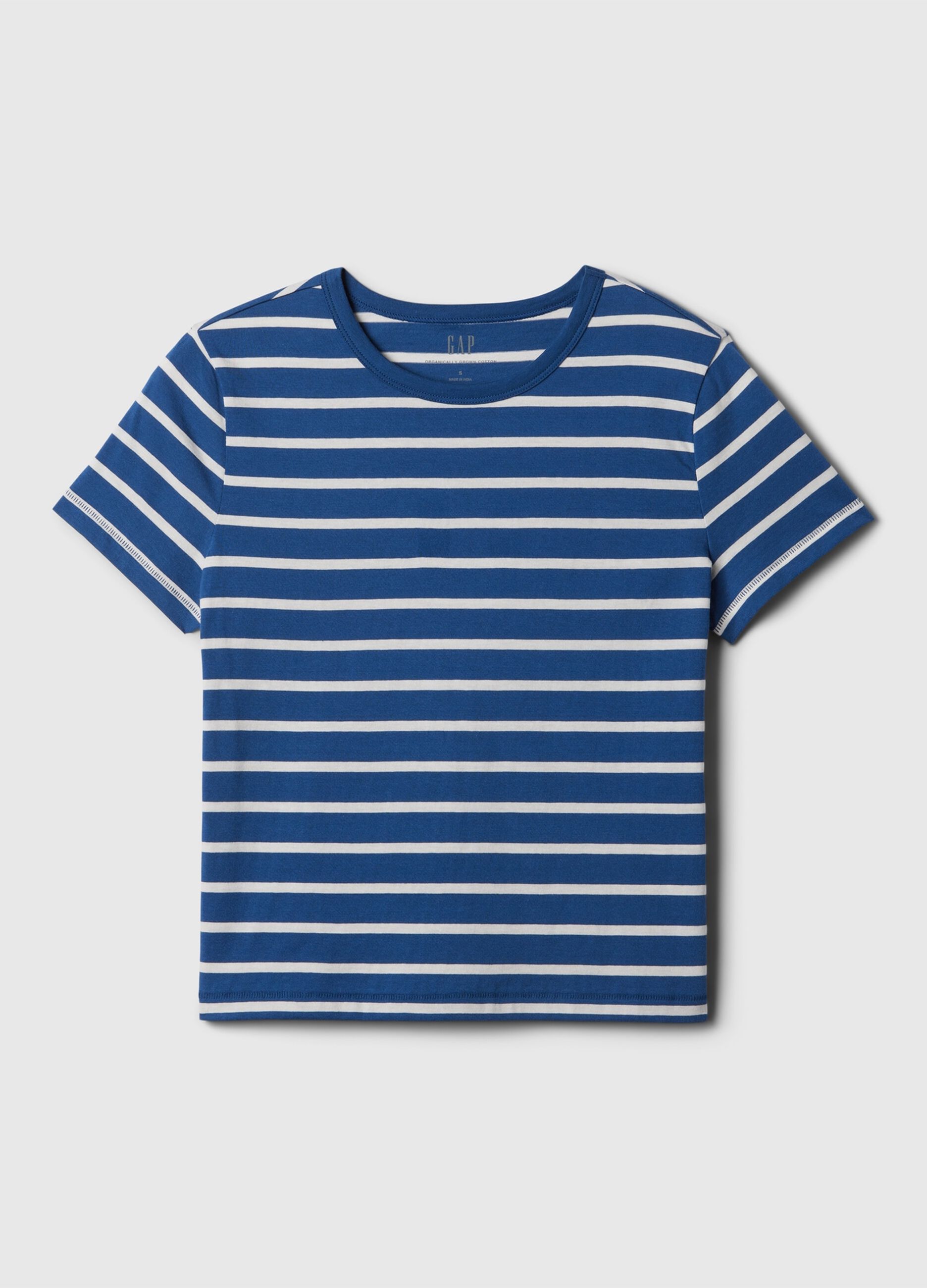 Organic cotton T-shirt with round neck