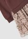 Brown crew-neck cotton-blend Minnie print dress_2