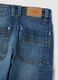 Children's blue stretch cotton wide leg jeans_3
