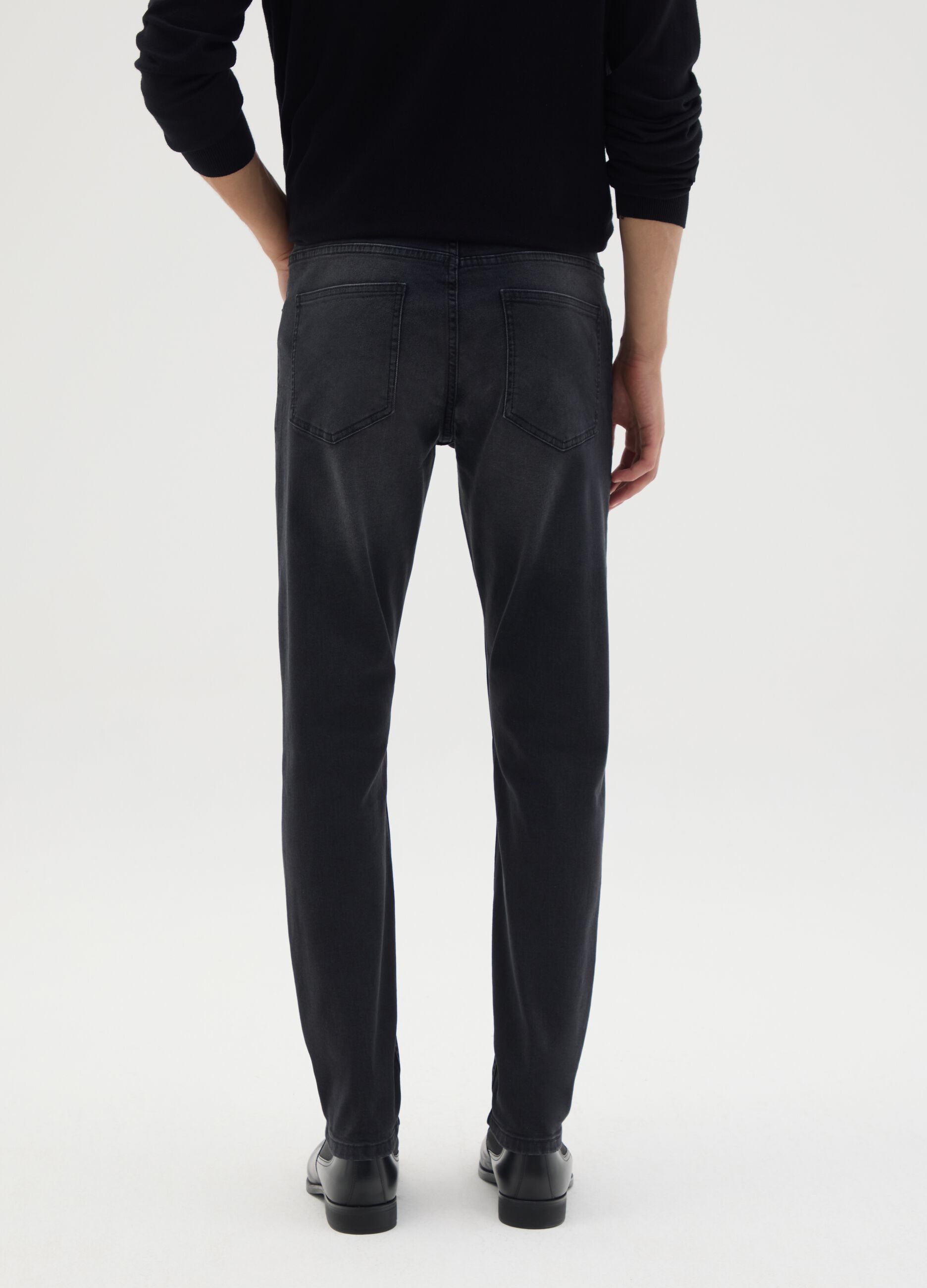 Grey Denim Skinny Fit Jeans